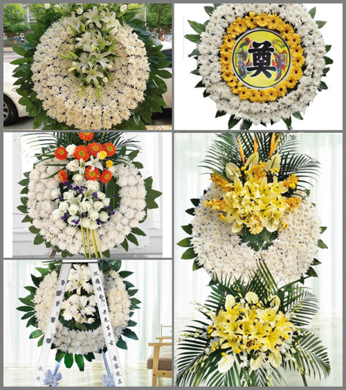 山西长治黎城县西井镇岭头村花圈速递